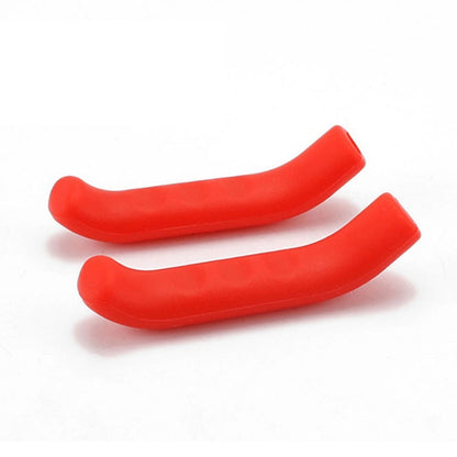 1Pair Universal Type Bicycle Brake Silicone Protection Covers(Red) - Bicycle Grips by buy2fix | Online Shopping UK | buy2fix