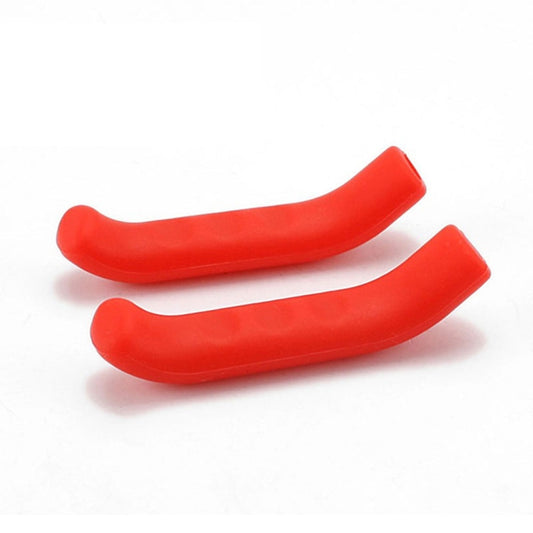 1Pair Universal Type Bicycle Brake Silicone Protection Covers(Red) - Bicycle Grips by buy2fix | Online Shopping UK | buy2fix