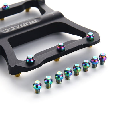 8 PCS / Set Titanium Alloy Bicycle Pedal Anti-slip Screw M4(Colour) by buy2fix