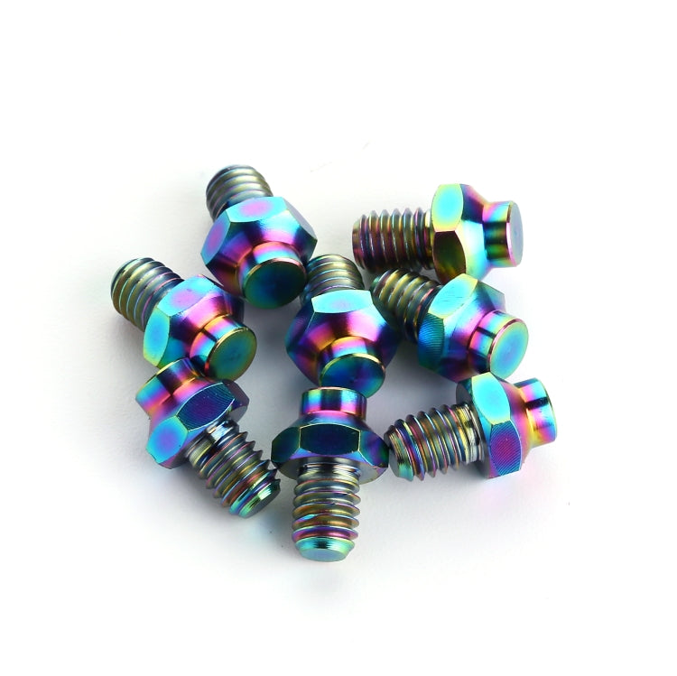 8 PCS / Set Titanium Alloy Bicycle Pedal Anti-slip Screw M4(Colour) by buy2fix