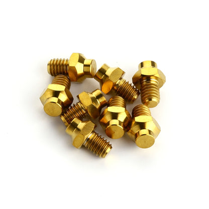 8 PCS / Set Titanium Alloy Bicycle Pedal Anti-slip Screw M4(Gold) by buy2fix
