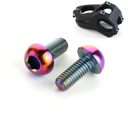 2 pièces accessoires de vélo vis de porte-bidon en titane M5 12mm (couleur)