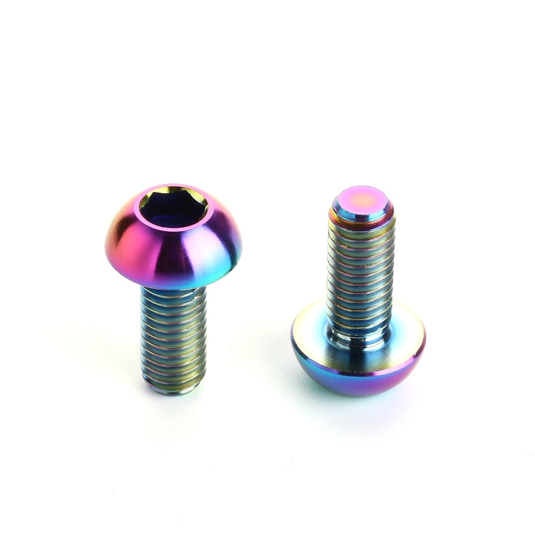 2 PCS Bicycle Accessories Titanium Bottle Cage Screw M5 12mm(Colour) by buy2fix