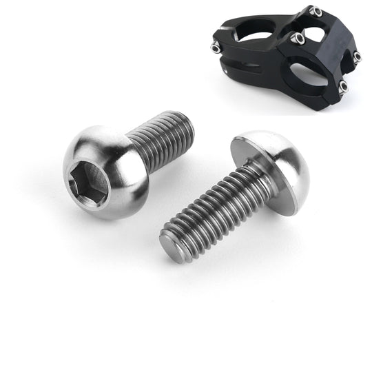 2 pièces accessoires de vélo vis de porte-bidon en titane M5 12mm (couleur titane)