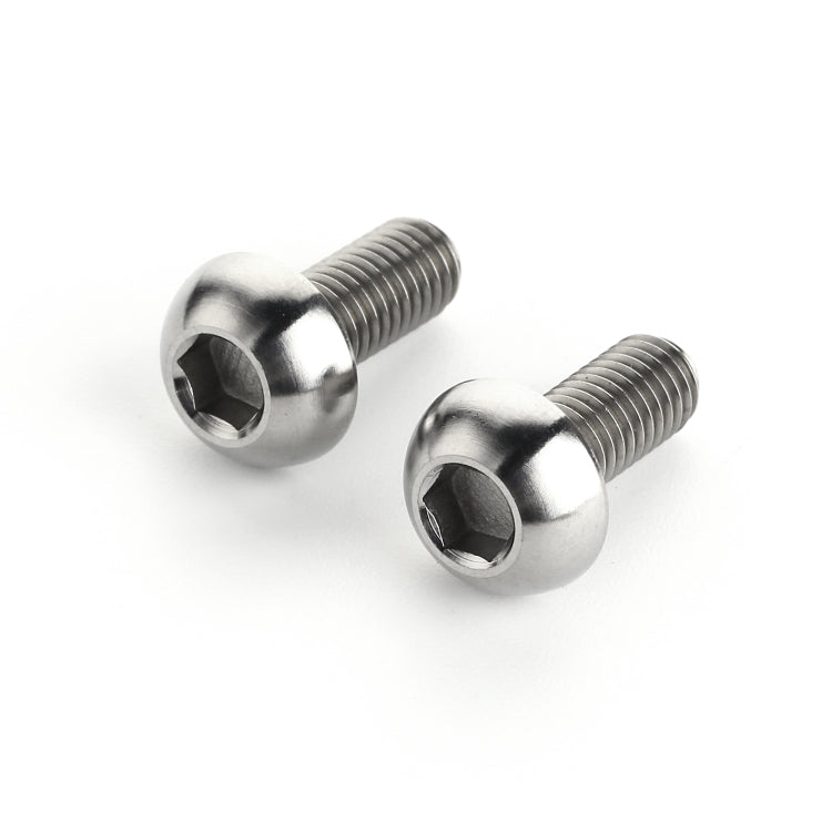 2 PCS Bicycle Accessories Titanium Bottle Cage Screw M5 12mm(Titanium Color) by buy2fix
