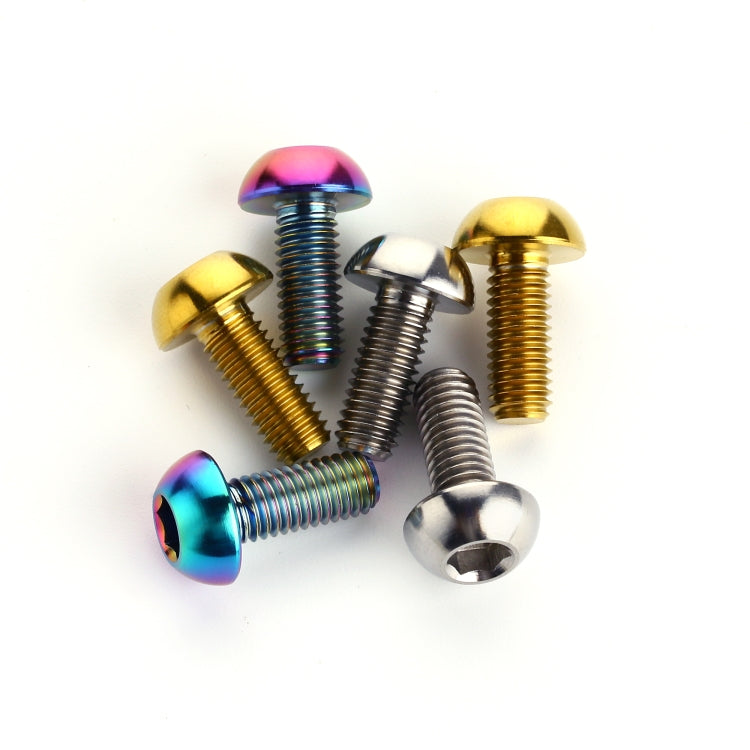 2 PCS Bicycle Accessories Titanium Bottle Cage Screw M5 12mm(Titanium Color) by buy2fix