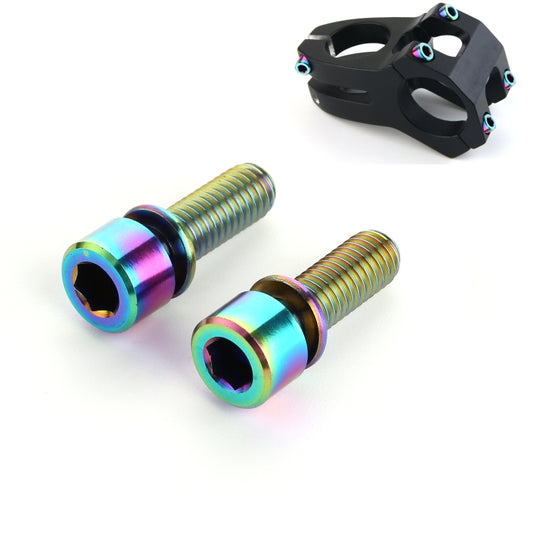 2 PCS Bicycle Accessories Titanium Bottle Cage Screw M5 15mm(Colour) by buy2fix