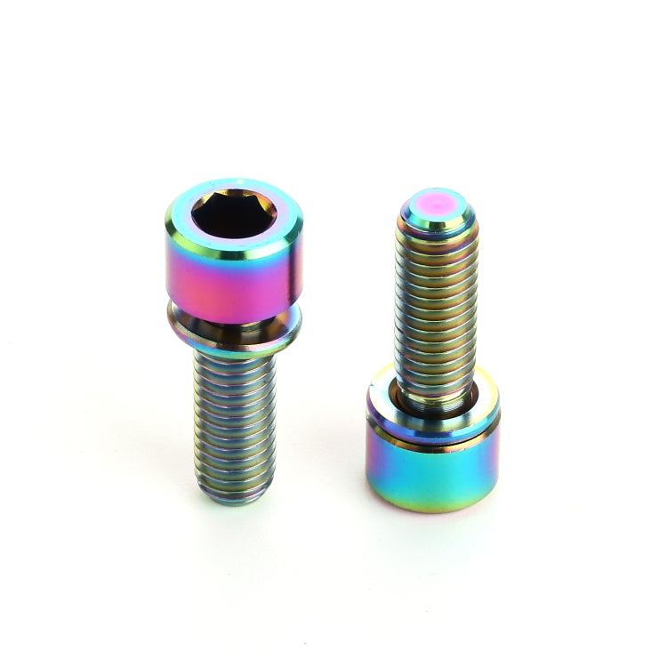 2 PCS Bicycle Accessories Titanium Bottle Cage Screw M5 15mm(Colour) by buy2fix