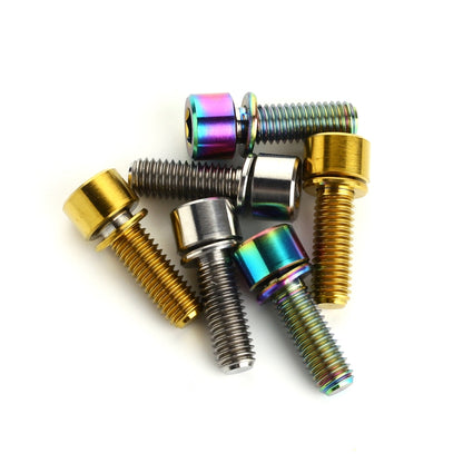 2 PCS Bicycle Accessories Titanium Bottle Cage Screw M5 15mm(Colour) by buy2fix