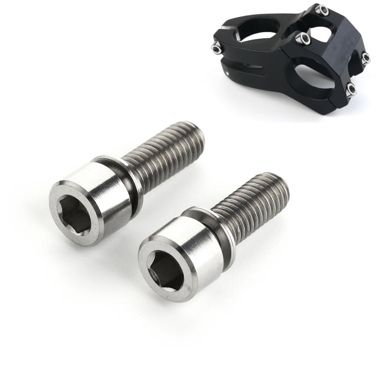 2 PCS Bicycle Accessories Titanium Bottle Cage Screw M5 15mm(Titanium Color) by buy2fix