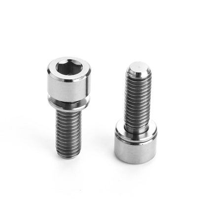 2 PCS Bicycle Accessories Titanium Bottle Cage Screw M5 15mm(Titanium Color) by buy2fix