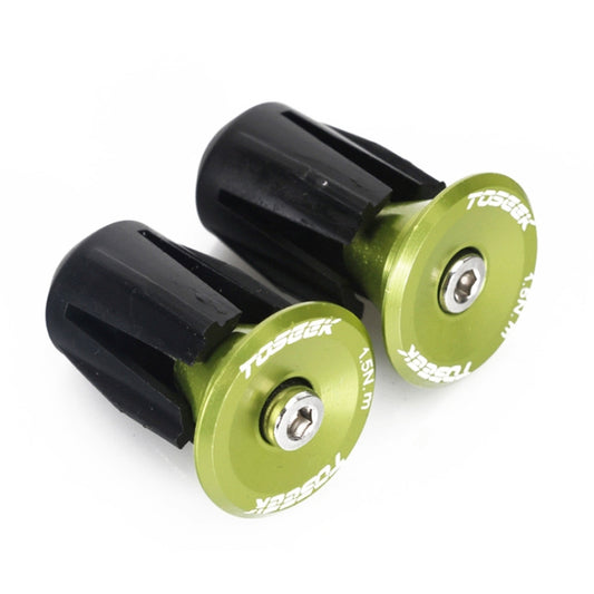 TOSEEK 1 Pair Mountain Bike Handlebar Grips Caps End Plug Aluminum Alloy Bicycle  Bar Ends Plug (Green) - Bicycle Grips by TOSEEK | Online Shopping UK | buy2fix