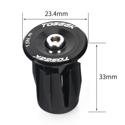 TOSEEK 1 Pair Mountain Bike Handlebar Grips Caps End Plug Aluminum Alloy Bicycle  Bar Ends Plug (Purple) - Bicycle Grips by TOSEEK | Online Shopping UK | buy2fix