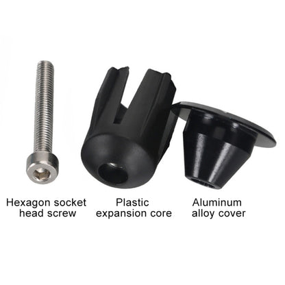 TOSEEK 1 Pair Mountain Bike Handlebar Grips Caps End Plug Aluminum Alloy Bicycle  Bar Ends Plug (Purple) - Bicycle Grips by TOSEEK | Online Shopping UK | buy2fix