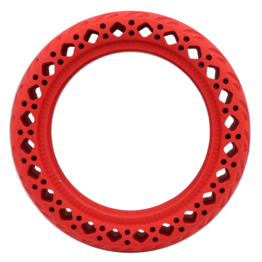 8.5 inch Electric Scooter Wear-resistant Shock-absorbing Decorative Pattern Tire Honeycomb Solid Tire, Suitable for Xiaomi Mijia M365(Red) - Accessories & Parts by buy2fix | Online Shopping UK | buy2fix
