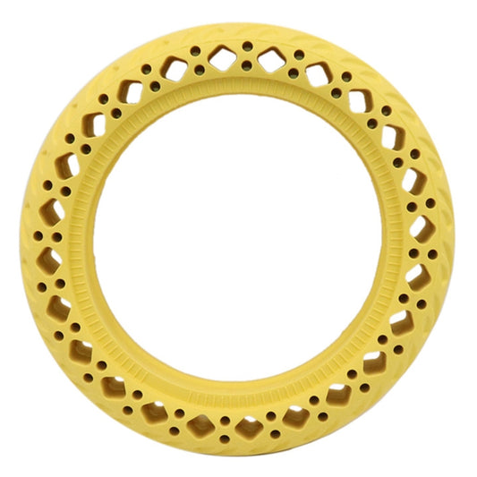 8.5 inch Electric Scooter Wear-resistant Shock-absorbing Decorative Pattern Tire Honeycomb Solid Tire, Suitable for Xiaomi Mijia M365(Yellow) - Accessories & Parts by buy2fix | Online Shopping UK | buy2fix