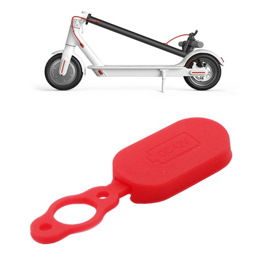 4 PCS Silicone Charging Port Waterproof Cover Dust-proof Plug Electric Scooter Accessories for Xiaomi Mijia M365(Red) - Accessories & Parts by buy2fix | Online Shopping UK | buy2fix