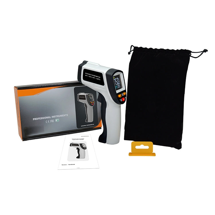 GT750 Portable Digital Laser Point Infrared Thermometer, Temperature Range: -50-750 Celsius Degree(Grey) - Thermostat & Thermometer by buy2fix | Online Shopping UK | buy2fix