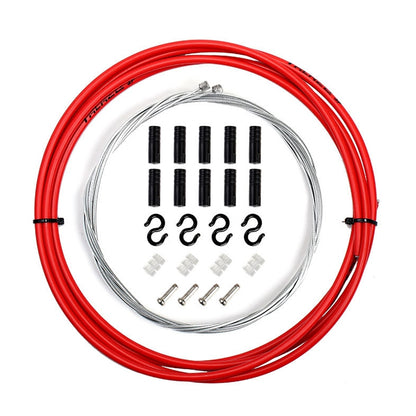 7 in 1 Universal PVC Bicycle Variable Speed Cable Tube Set(Red) - Bicycle Brake Parts by buy2fix | Online Shopping UK | buy2fix