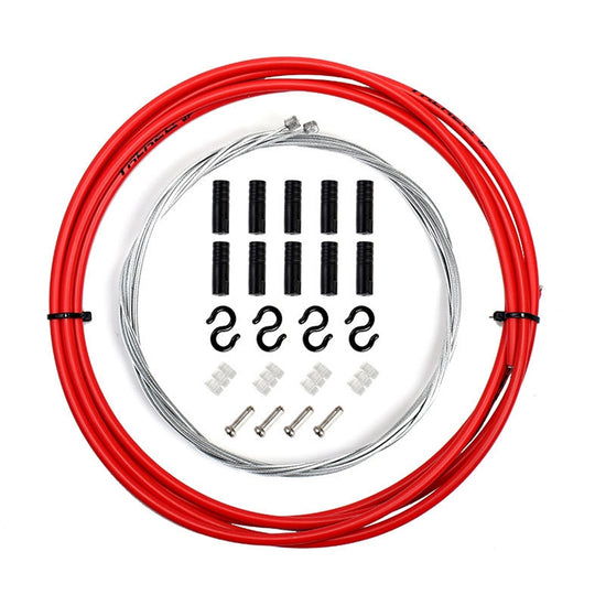 7-in-1-Universal-PVC-Fahrradkabelsatz mit variabler Geschwindigkeit (rot)