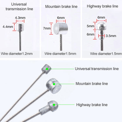 7 in 1 Universal PVC Bicycle Variable Speed Cable Tube Set(Red) - Bicycle Brake Parts by buy2fix | Online Shopping UK | buy2fix
