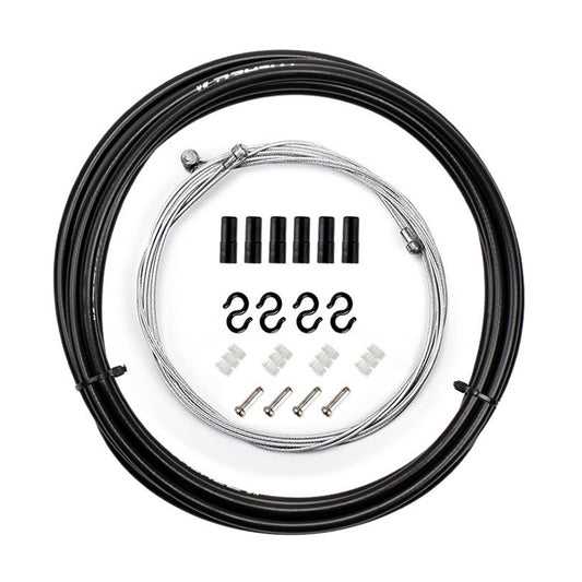 7 in 1 Mushroom Head PVC Brake Cable Tube Set for Road Bike (Black) - Bicycle Brake Parts by buy2fix | Online Shopping UK | buy2fix