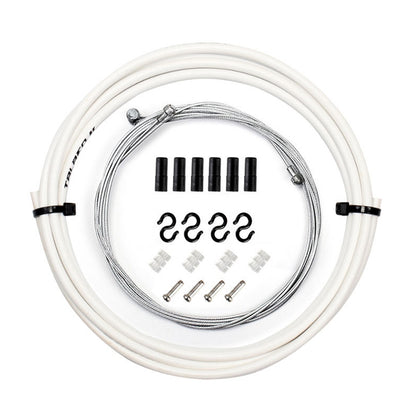 7 in 1 Mushroom Head PVC Brake Cable Tube Set for Road Bike (White) - Bicycle Brake Parts by buy2fix | Online Shopping UK | buy2fix