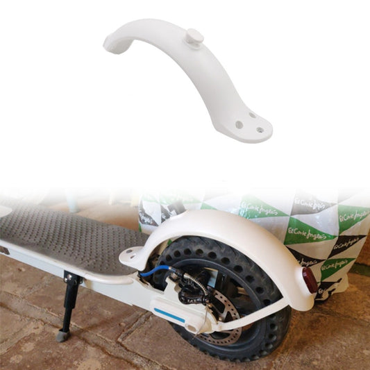 For Xiaomi Mijia M365 Electric Scooter Accessories Rear Wheel Fender with Hook(White) - Accessories & Parts by buy2fix | Online Shopping UK | buy2fix