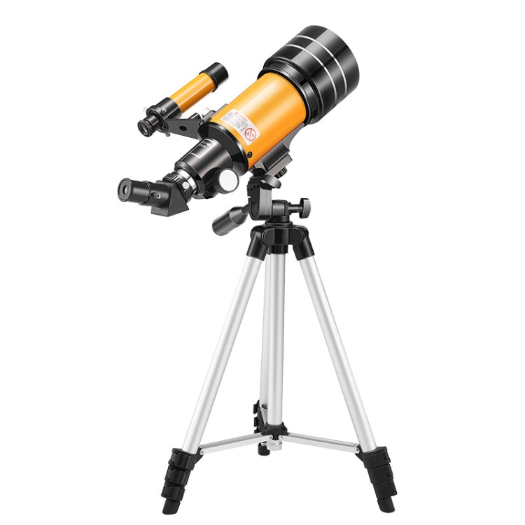 High-definition Stargazing Refracting Astronomical Telescope(Black Yellow) by buy2fix