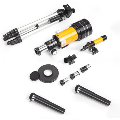 High-definition Stargazing Refracting Astronomical Telescope(Black Yellow) by buy2fix