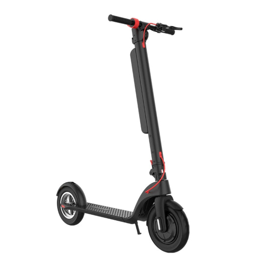 X8 Outdoor Waterproof Foldable Electric Scooter with 10 inch Vacuum Tires & LCD Display & LED Lights & 10AH Lithium Battery, Load-bearing: 20-100kg (Black) - Electric Scooters by buy2fix | Online Shopping UK | buy2fix