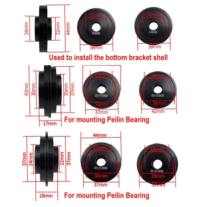 BIKERSAY BT040S2 Bicycle Press-in Type Axis Bracket Static Installation Removal Tool Set, Professional Edition - Maintenance tools by BIKERSAY | Online Shopping UK | buy2fix