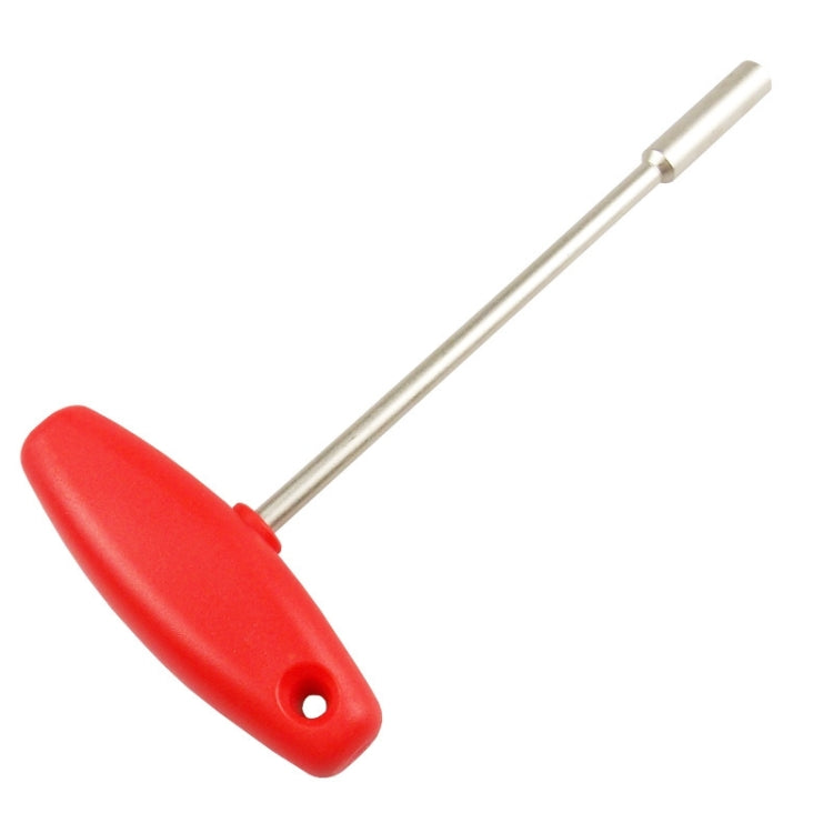 BIKERSAY BT031B T-shaped Socket MTB Road Bike Built-in Tool Steel Concealed Spoke Cap Wrench(5.5mm Hexagon Socket) by BIKERSAY