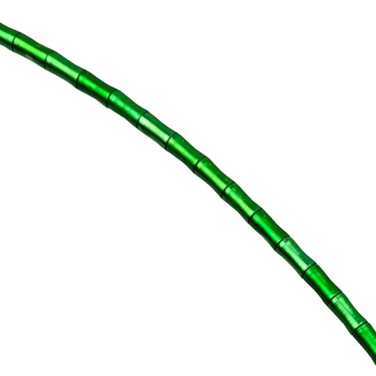 BIKERSAY Fahrrad-Fischgräten-Kabelrohr-Set mit variabler Geschwindigkeit, Aluminiumlegierung, Bambusgelenk, Drahtrohr (grün)