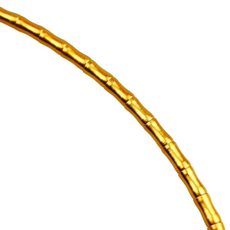 BIKERSAY Bicycle Fishbone Variable Speed Cable Tube Set Aluminum Alloy Bamboo Joint Line Pipes(Gold) by BIKERSAY
