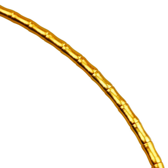 Bikersay Fahrrad Fischgrätenkabel mit variabler Geschwindigkeit, Aluminiumlegierung, Bambus, Verbindungsleitung, Rohre (Gold)