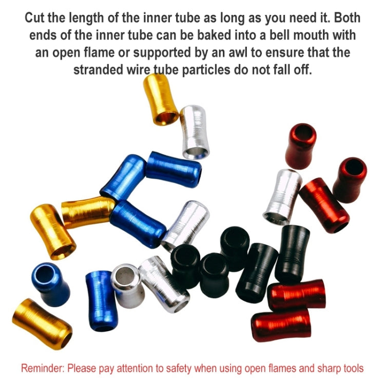 BIKERSAY Bicycle Fishbone Variable Speed Cable Tube Set Aluminum Alloy Bamboo Joint Line Pipes(Purple) by BIKERSAY