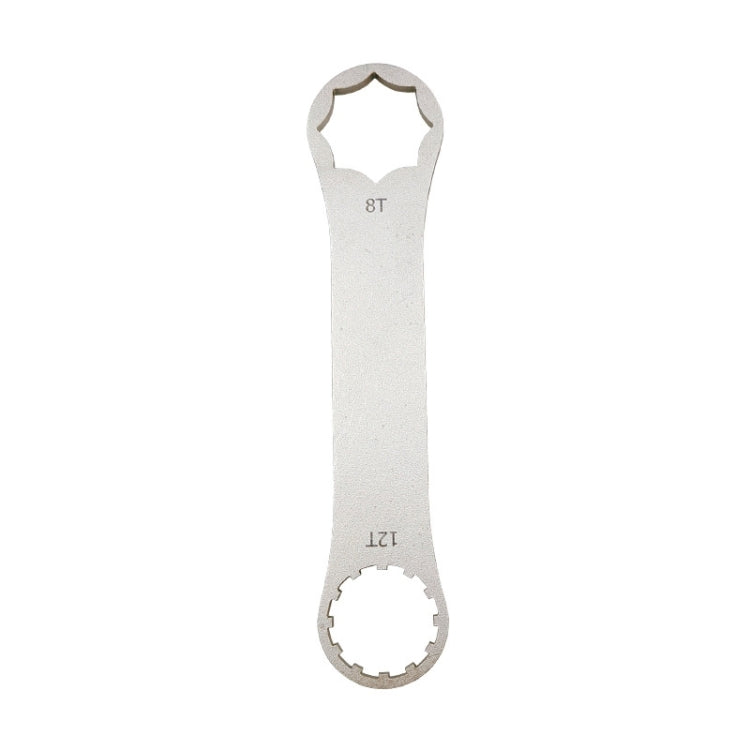 BIKERSAY BT050A Multifunctional Stainless Steel Bicycle Fork Wrench Double Head Spanner by BIKERSAY