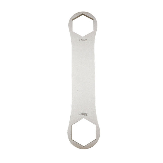 BIKERSAY BT050C Multifunctional Stainless Steel Bicycle Fork Wrench Double Head Spanner