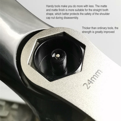 BIKERSAY BT050D Multifunctional Stainless Steel Bicycle Fork Wrench Double Head Spanner by BIKERSAY