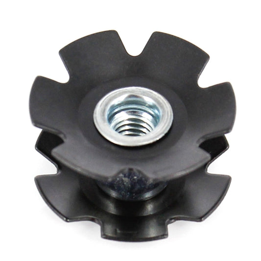 Bike Bicycle Headset Double Flanged Star Nut for 1-1/8 inch Steerer(Black) - Cap Component by buy2fix | Online Shopping UK | buy2fix