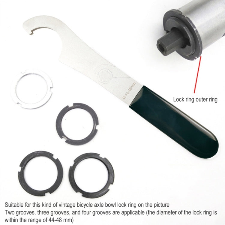 BIKERSAY BT046 Bike Bottom Bracket Tail Lock Ring Hook Wrench Repair Tool - Maintenance tools by BIKERSAY | Online Shopping UK | buy2fix