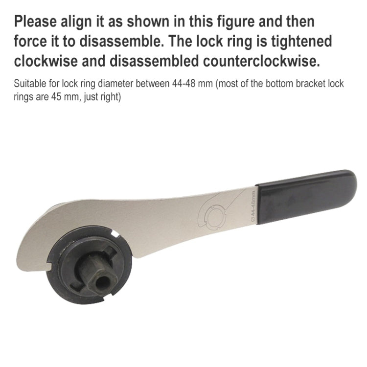 BIKERSAY BT046 Bike Bottom Bracket Tail Lock Ring Hook Wrench Repair Tool - Maintenance tools by BIKERSAY | Online Shopping UK | buy2fix