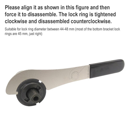 BIKERSAY BT046 Bike Bottom Bracket Tail Lock Ring Hook Wrench Repair Tool - Maintenance tools by BIKERSAY | Online Shopping UK | buy2fix