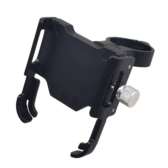 BIKERSAY MP008 Bike Motorcycle Aluminum Alloy Phone Holder Handlebar Clips (Black)