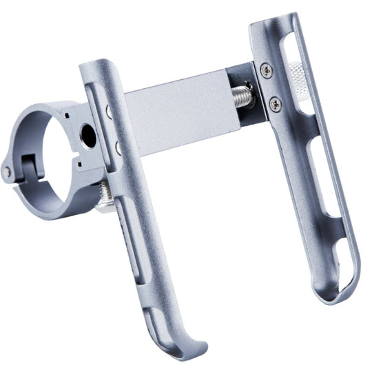 BIKERSAY MP007 Universal Aluminum Alloy Motorcycle Bicycle Phone Holder (Titanium Color)