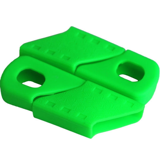BIKERSAY CP001 Housse de manivelle de vélo Manchon de bras en silicone (Vert)