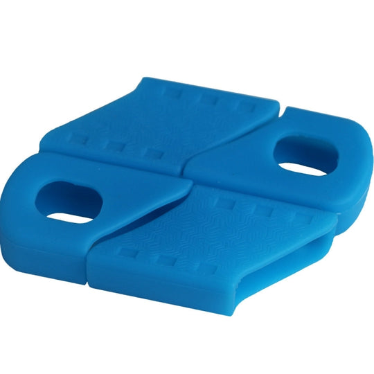 BIKERSAY CP001 Housse de manivelle de vélo Manchon de bras en silicone (Bleu)