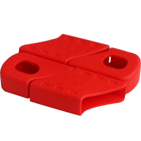 BIKERSAY CP001 Housse de manivelle de vélo Manchon de bras en silicone (Rouge)
