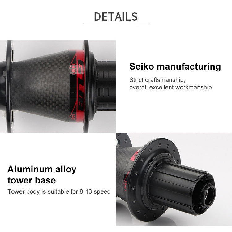 GUB 1421 Carbon Fiber Disc Bike Hub by GUB